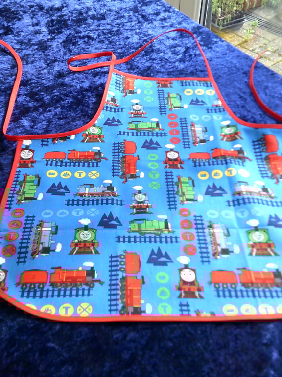 Thomas The Tank Engine on Tracks Baby Apron