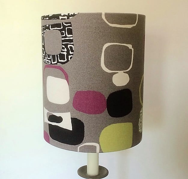 Midcentury FESTIVAL by Jacqueline Groag Abstract Geometric 50s Retro Lampshade