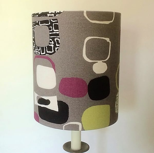 Midcentury FESTIVAL by Jacqueline Groag Abstract Geometric 50s Retro Lampshade