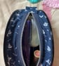 Small Clutch Purse Nautical White Sailing Boats 45rpm Alternative Rockabilly Bag - Image 3