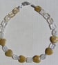 Golden Jade, Honey Quartz & Yellow Tourmaline Gemstone Beaded Necklace - Image 7