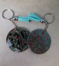 Be Kind Acrylic and Resin Glitter Keyring - Image 6