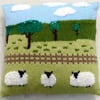 Knitting Pattern for Sheep in the Countryside Cushion 