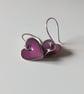 Purple heart earings - Image 2