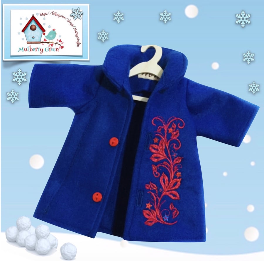 Sale Item - Tailored and Embroidered Royal Blue Coat