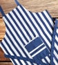 Handmade Children's Apron, Small Apron, Coloured Striped Design 3-5 yrs-CAPR19