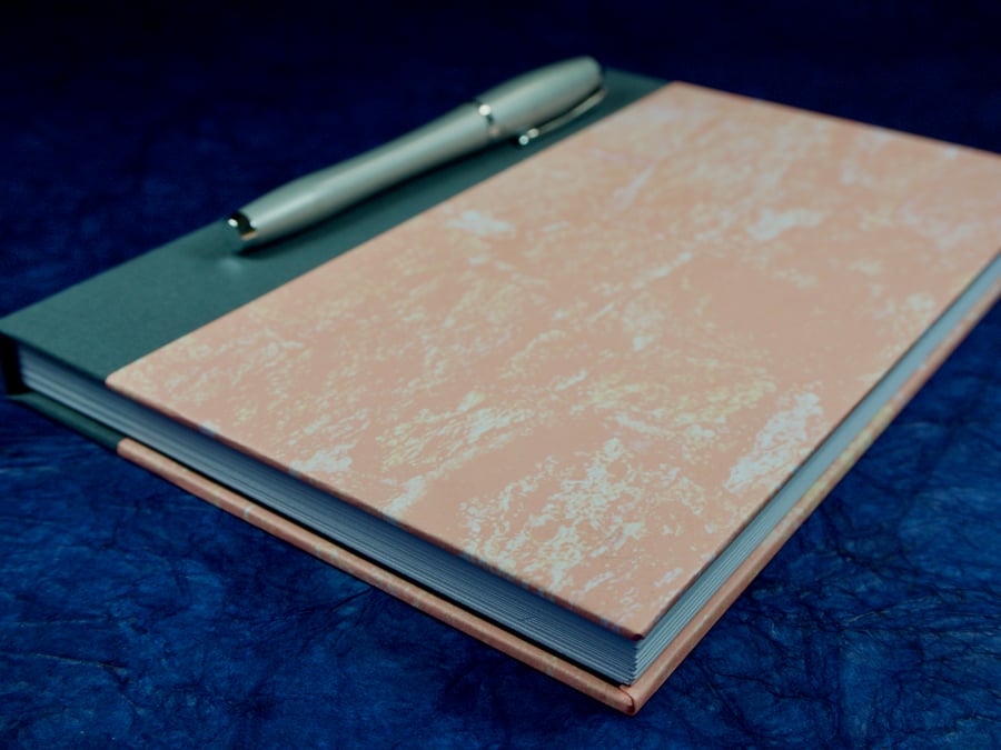 SALE! A5 Quarter-bound Notebook with decorative cover