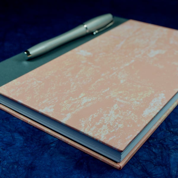 SALE! A5 Quarter-bound Notebook with decorative cover