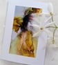 Abstract Flower Colourful Alcohol Ink Card Pack, Floral Greeting Cards - Image 2