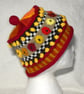 Circles and Bobbles Multicoloured Hat Pattern PDF Knitting Pattern. 3 sizes. - Image 9