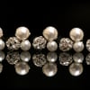 x5 Swarovski Sparkling Crystal Rhinestone and Pearl Cluster Bridal Hair Pins