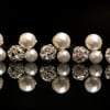 x5 Swarovski Sparkling Crystal Rhinestone and Pearl Cluster Bridal Hair Pins