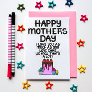 Funny Mother's Day Card For A Cake Loving Mum, Gran, Nan From Daughter, Son, Kid