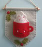 craft kit, sewing kit, Make a hot chocolate felt banner - Image 4