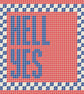 HELL YES Needlepoint Pattern – Digital Tapestry Chart PDF - Image 2