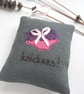 freehand embroidered lavender bag sachet hanging decoration  - Image 2