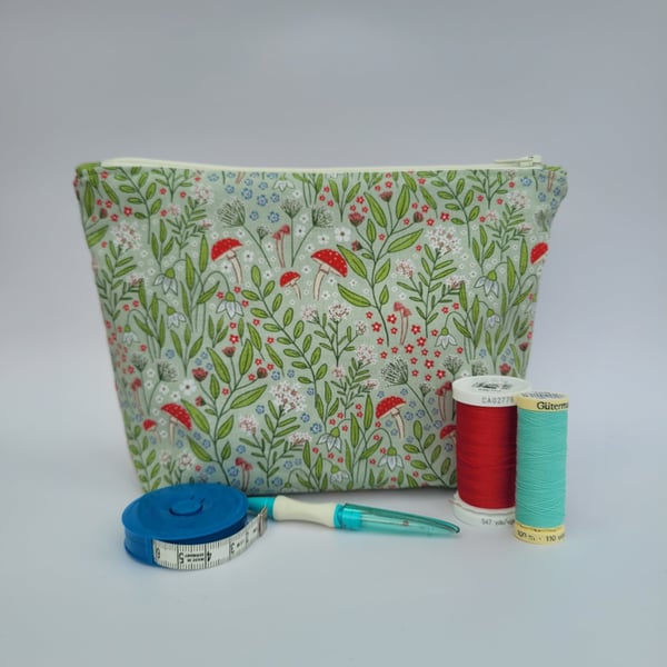 Make up bag - zipped pouch – cute and whimsical