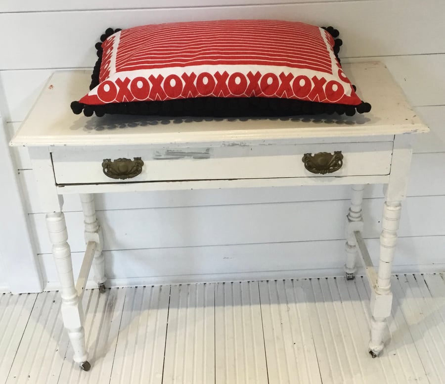 Large OXO vintage fabric Cushion 