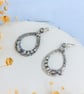 Ocean-Inspired Teardrop Earrings – Recycled Fine Silver - Image 7