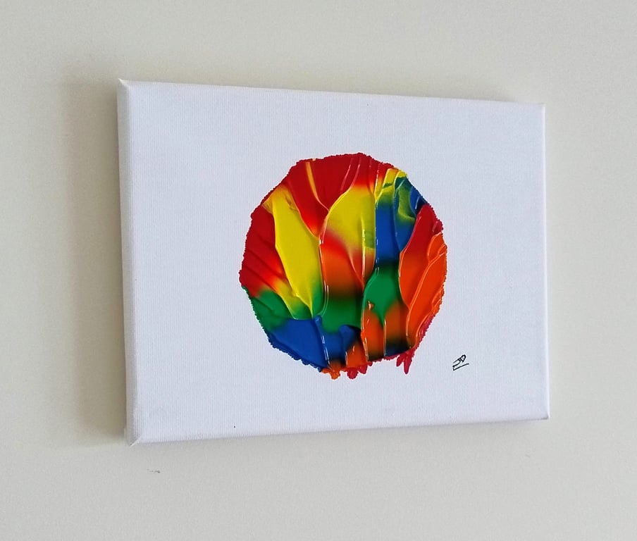 Colour Puddles on Canvas