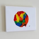 Colour Puddles on Canvas