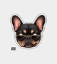 Funny Vinyl Die Cut Sticker For Adults - French Bulldog In Sunglasses