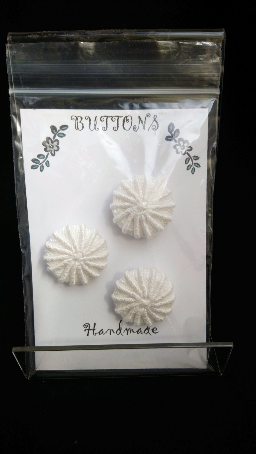 Buttons Handmade Embroidered Yorkshire Style 