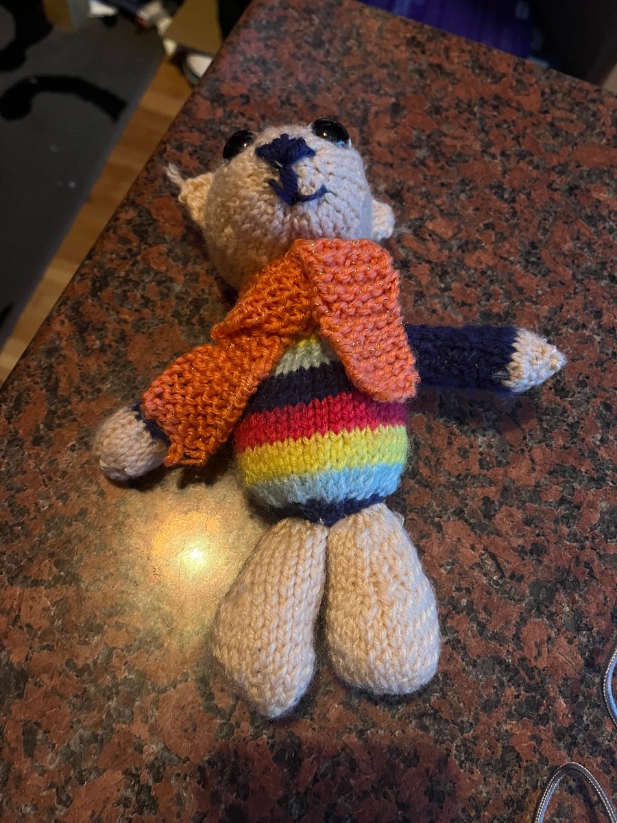 Small knitted bear