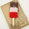 Crochet Fab Lolly  - Alternative to a Greetings Card 