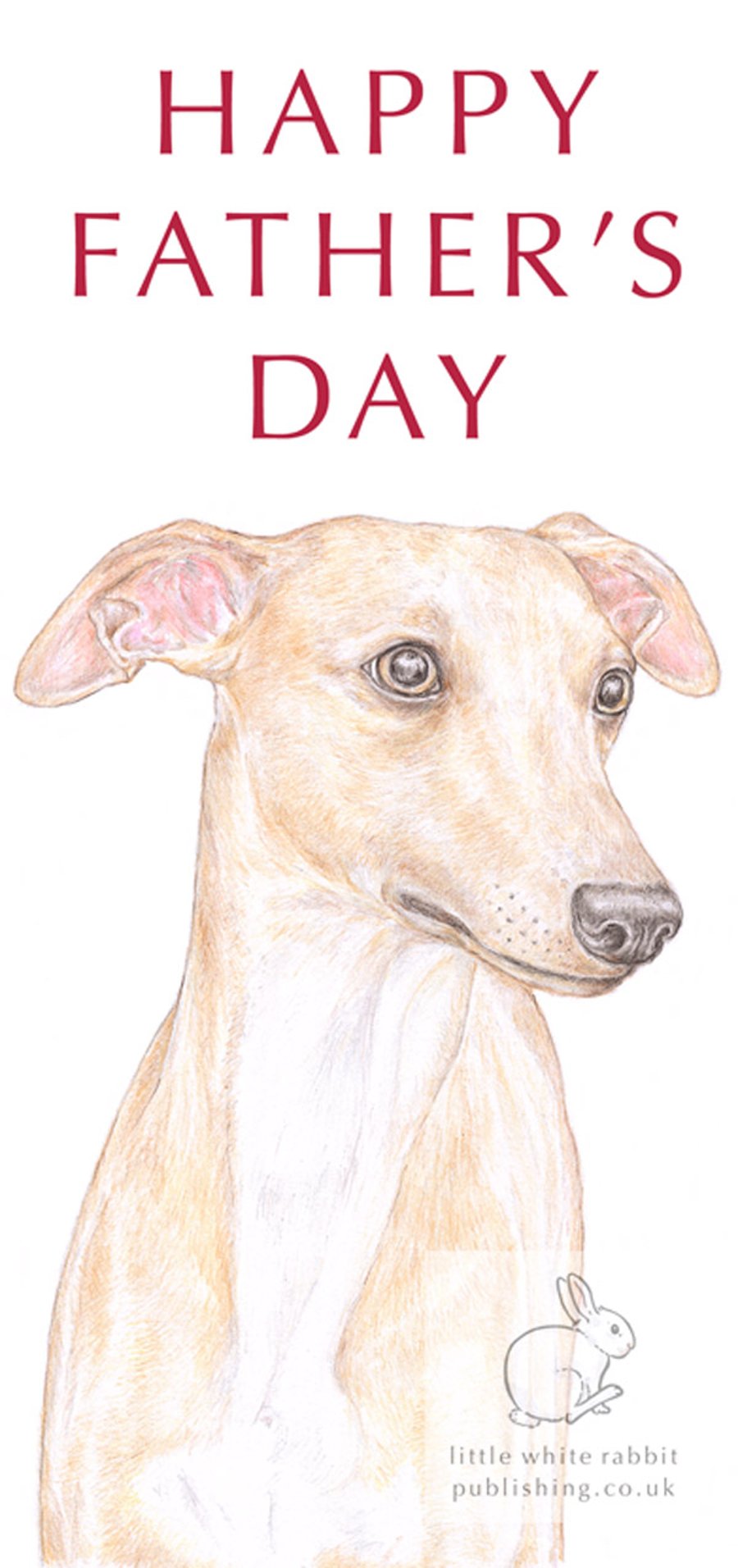 Oscar the Whippet - Father's Day Card
