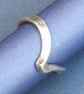 Classic Style Chevron Ring - Sterling Silver - Handmade Any Size - Image 3