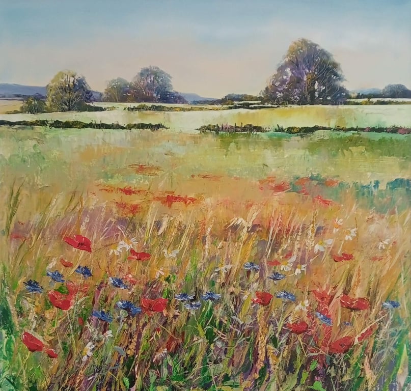 Wild Flowers Penhill Limited Edition Print 
