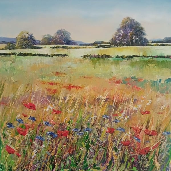 Wild Flowers Penhill Limited Edition Print 