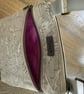 Light Gray Thistle Pattern Cross Body Dog Walking Messenger Bag - Image 3