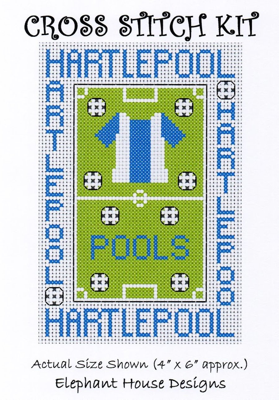 Hartlepool Cross Stitch Kit Size 4" x 6" Full Kit