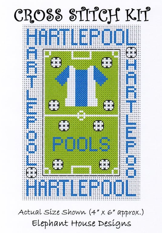 Hartlepool Cross Stitch Kit Size 4" x 6" Full Kit