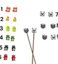 Stitch stoppers for knitting needles in dragon and animal shapes , silicone - Image 1