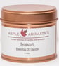 Maple Aromatics Bergamot Essential Oil and Soy Wax Rose Gold 150g Candle Tin - Image 1