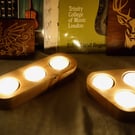 Tealight holders - Scottish Sycamore 