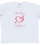 Women’s T-Shirt The Best Girlfriend. T Shirts For Girls at Christmas, Birthday - Image 3