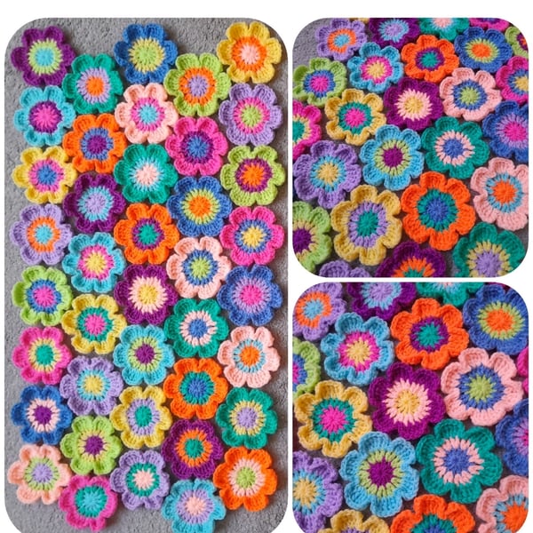 40 Crochet Funky Flowers 