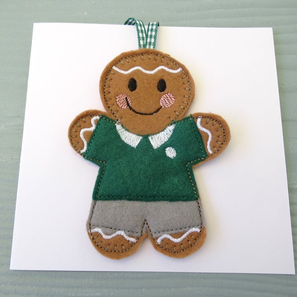 New School, Starting School themed Hanging Decoration Gift Card