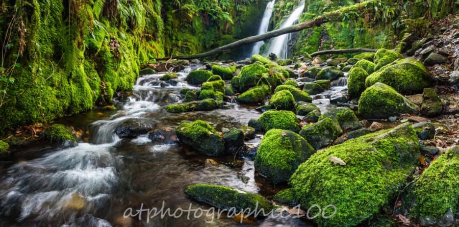 Venford Falls, Dartmoor, Devon - panoramic wall art photo print