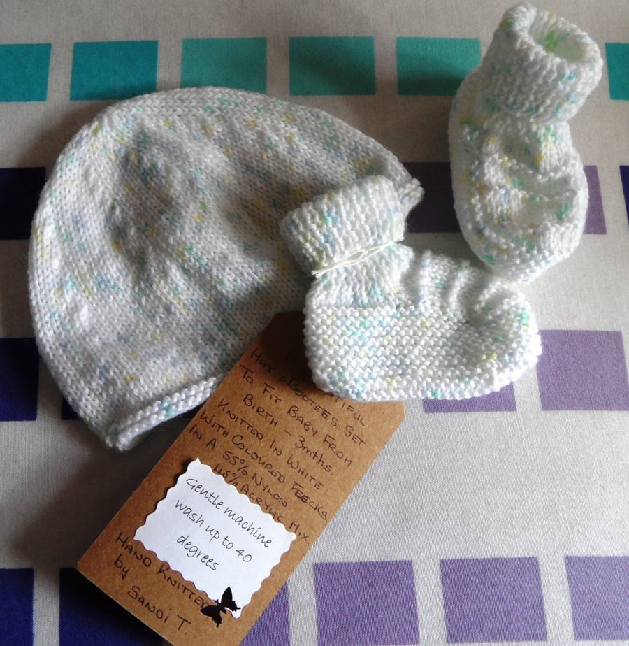 A Hat and Bootees Set