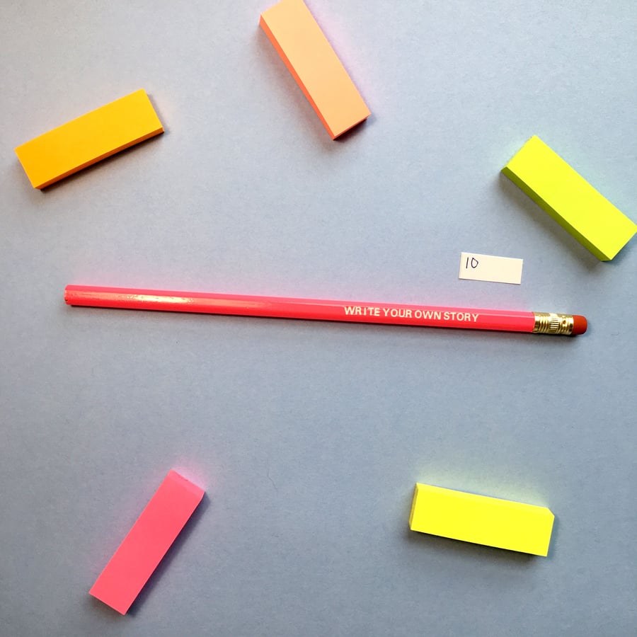 SLIGHT SECONDS SALE Write Your Own Story Pencil 10