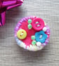 Brooch - buttons and beads - Round - Opal  - Image 2