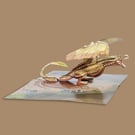 Golden Dragon 3D Pop Up Card – Fantasy Dragon Birthday Card