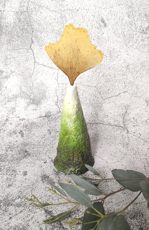 Mini Mountain Clay Bud Vase, Nature Inspired Ceramic Sculpture