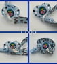Custom (Blue Colours) LONG LENGTH - ADULT Pacifier Clips - Image 2