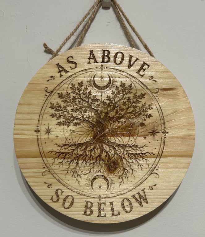 Beautiful Tree of life wooden plaque